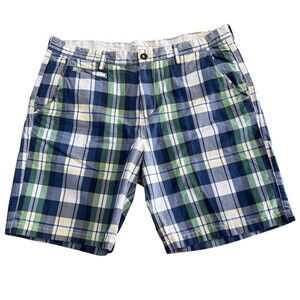 American Eagle Plaid Prep Fit Shorts Mens Size 40